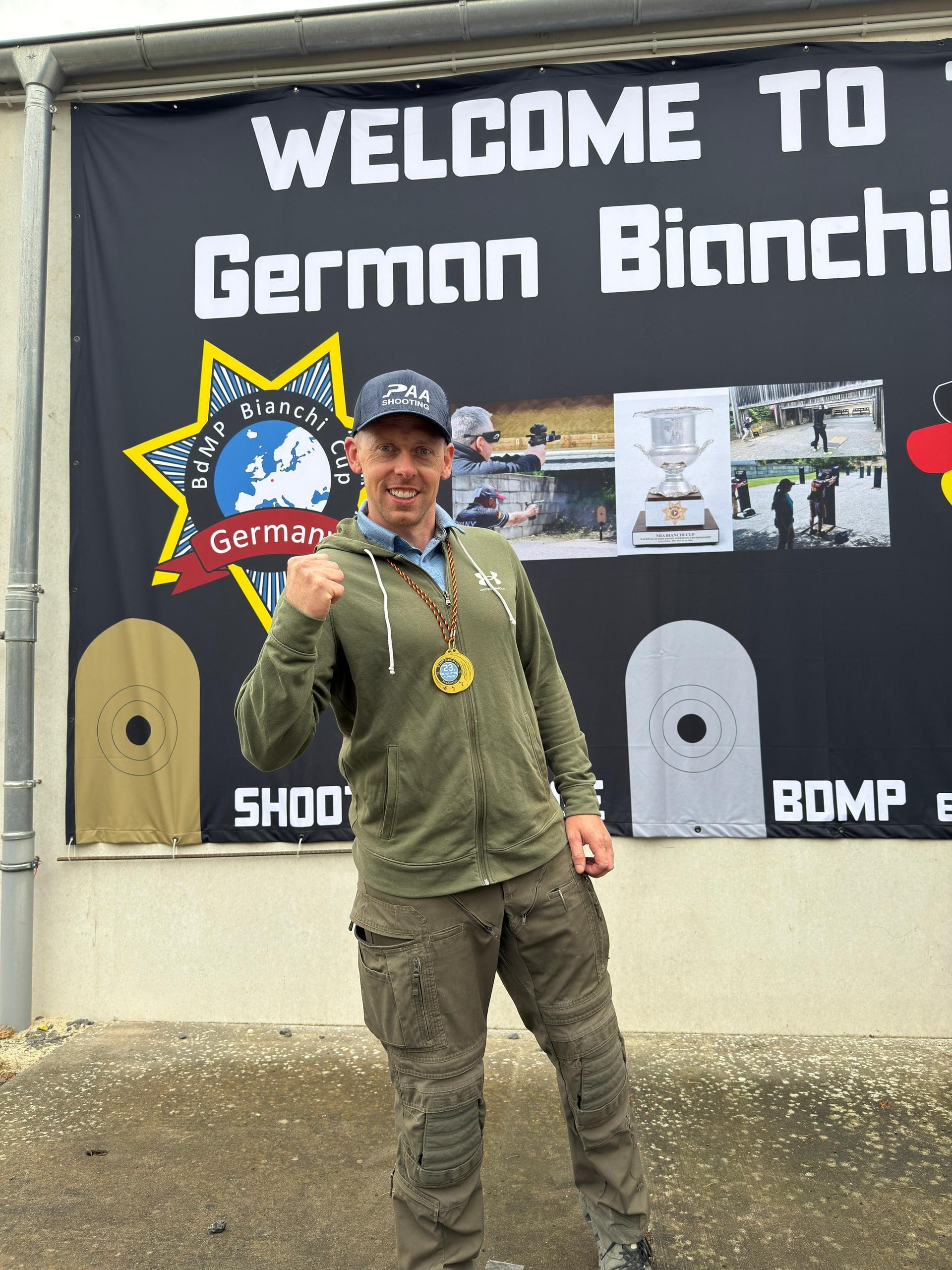 Porträtaufnahme nach dem Wettkampf